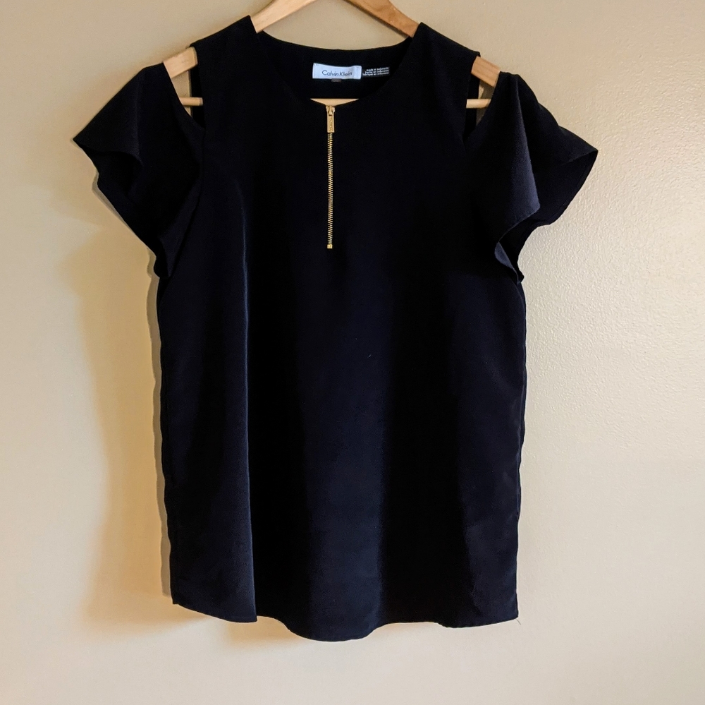 Calvin Klein Cold Shoulder Top